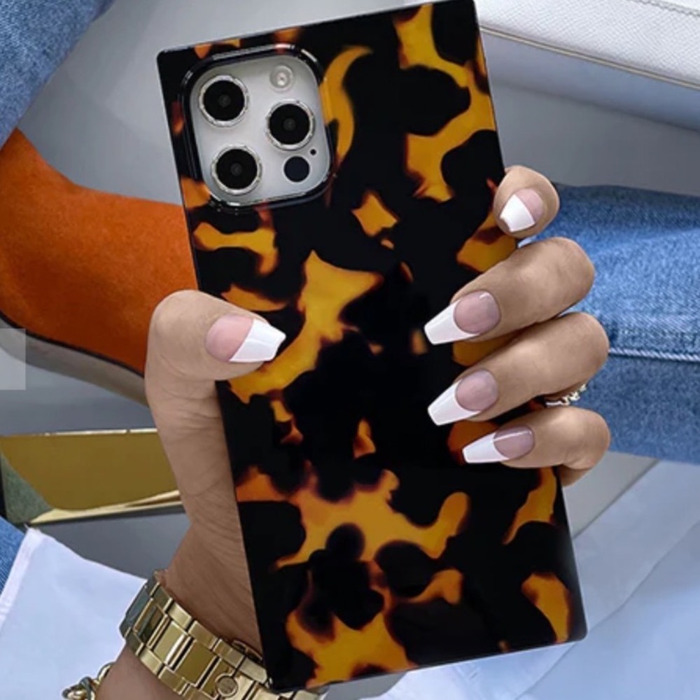 Flaunt Square Case iPhone 17 Pro Max Tortoiseshell MagSafe Protective Cover
